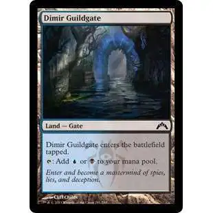 MtG Trading Card Game Gatecrash Common Dimir Guildgate #241
