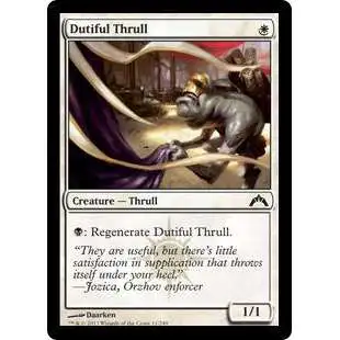 MtG Trading Card Game Gatecrash Common Foil Dutiful Thrull #11