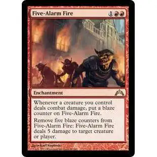 MtG Trading Card Game Gatecrash Rare Five-Alarm Fire #91