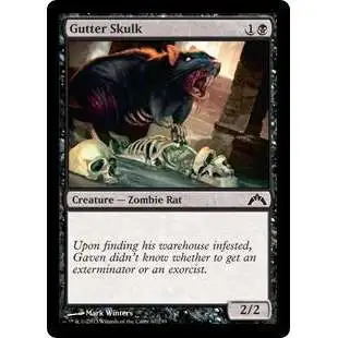 MtG Trading Card Game Gatecrash Common Gutter Skulk #67