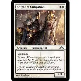 MtG Trading Card Game Gatecrash Uncommon Foil Knight of Obligation #18