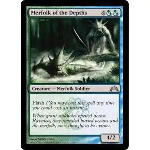 MtG Trading Card Game Gatecrash Uncommon Merfolk of the Depths #221