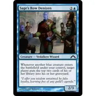 MtG Trading Card Game Gatecrash Common Foil Sage's Row Denizen #46