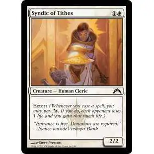 MtG Trading Card Game Gatecrash Common Foil Syndic of Tithes #26