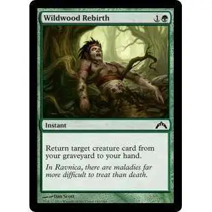 MtG Trading Card Game Gatecrash Common Foil Wildwood Rebirth #140
