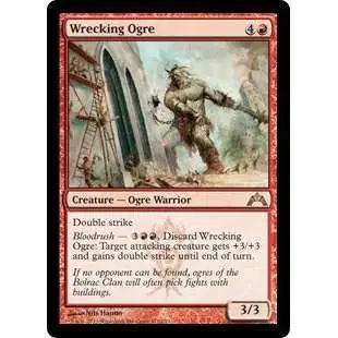 MtG Trading Card Game Gatecrash Rare Foil Wrecking Ogre #112