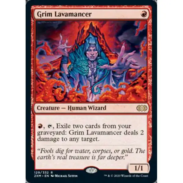 MtG Double Masters Rare Grim Lavamancer #129