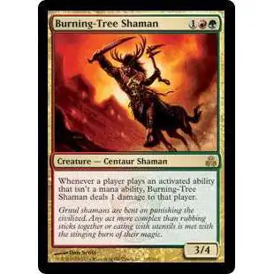 MtG Guildpact Rare Burning-Tree Shaman #105