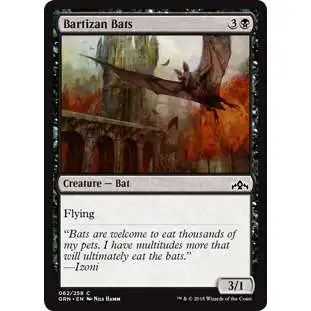 MtG Trading Card Game Guilds of Ravnica Common Bartizan Bats #62
