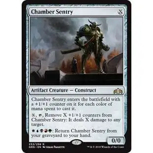 MtG Trading Card Game Guilds of Ravnica Rare Chamber Sentry #232