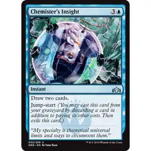 MtG Trading Card Game Guilds of Ravnica Uncommon Chemister's Insight #32