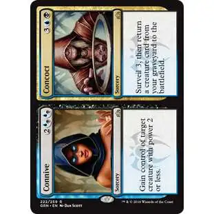 MtG Trading Card Game Guilds of Ravnica Rare Connive // Concoct #222