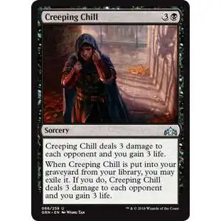 MtG Trading Card Game Guilds of Ravnica Uncommon Creeping Chill #66
