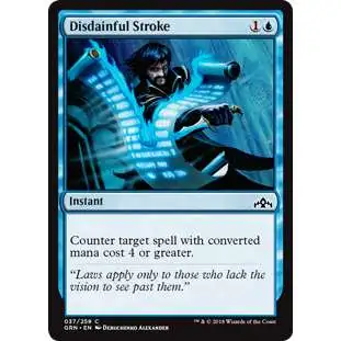 MtG Trading Card Game Guilds of Ravnica Common Disdainful Stroke #37