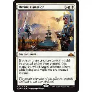 MtG Trading Card Game Guilds of Ravnica Mythic Rare Divine Visitation #10