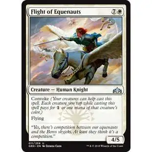 MtG Trading Card Game Guilds of Ravnica Uncommon Flight of Equenauts #11