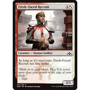 MtG Trading Card Game Guilds of Ravnica Common Fresh-Faced Recruit #216