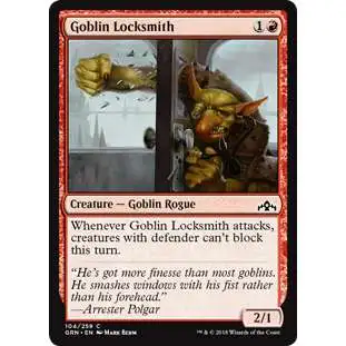 MtG Trading Card Game Guilds of Ravnica Common Goblin Locksmith #104