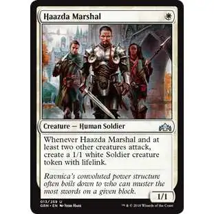 MtG Trading Card Game Guilds of Ravnica Uncommon Haazda Marshal #13