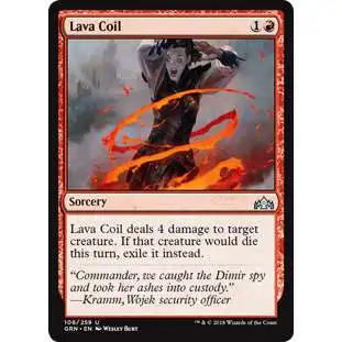 MtG Trading Card Game Guilds of Ravnica Uncommon Foil Lava Coil #108