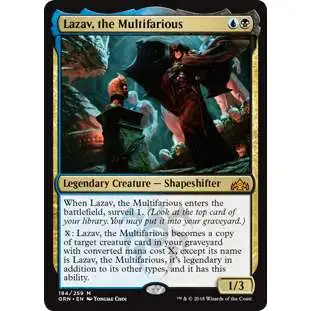MtG Trading Card Game Guilds of Ravnica Mythic Rare Lazav, the Multifarious #184