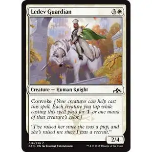 MtG Trading Card Game Guilds of Ravnica Common Ledev Guardian #18