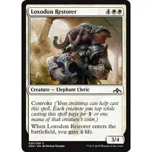 MtG Trading Card Game Guilds of Ravnica Common Loxodon Restorer #20