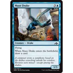 MtG Trading Card Game Guilds of Ravnica Common Muse Drake #46