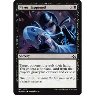 MtG Trading Card Game Guilds of Ravnica Common Never Happened #80
