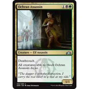 MtG Trading Card Game Guilds of Ravnica Uncommon Ochran Assassin #194