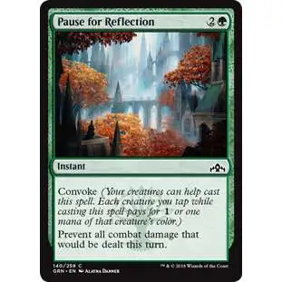 MtG Trading Card Game Guilds of Ravnica Common Pause for Reflection #140