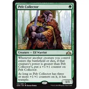MtG Trading Card Game Guilds of Ravnica Rare Pelt Collector #141