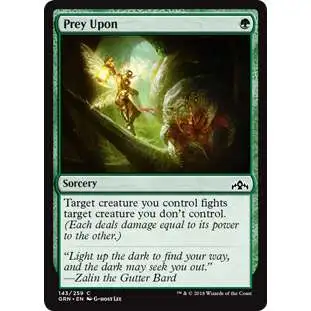 MtG Trading Card Game Guilds of Ravnica Common Prey Upon #143