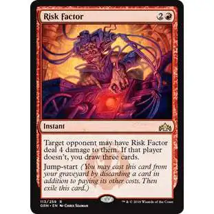 MtG Trading Card Game Guilds of Ravnica Rare Foil Risk Factor #113