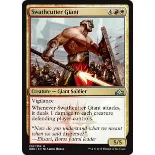 MtG Trading Card Game Guilds of Ravnica Uncommon Swathcutter Giant #202