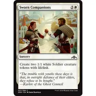 MtG Trading Card Game Guilds of Ravnica Common Sworn Companions #27