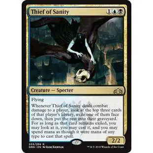 MtG Trading Card Game Guilds of Ravnica Rare Foil Thief of Sanity #205