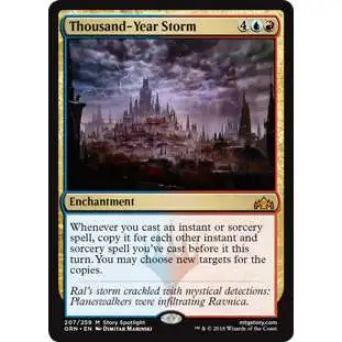 MtG Trading Card Game Guilds of Ravnica Mythic Rare Thousand-Year Storm #207