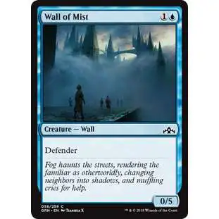 MtG Trading Card Game Guilds of Ravnica Common Foil Wall of Mist #58