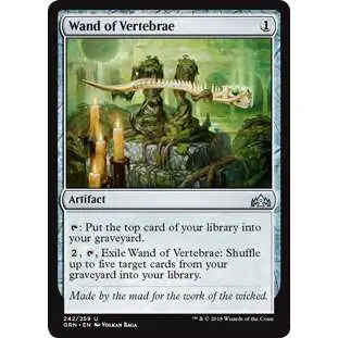 MtG Trading Card Game Guilds of Ravnica Uncommon Foil Wand of Vertebrae #242