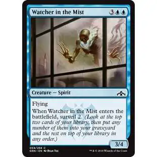 MtG Trading Card Game Guilds of Ravnica Common Watcher in the Mist #59