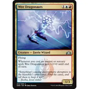 MtG Trading Card Game Guilds of Ravnica Uncommon Wee Dragonauts #214