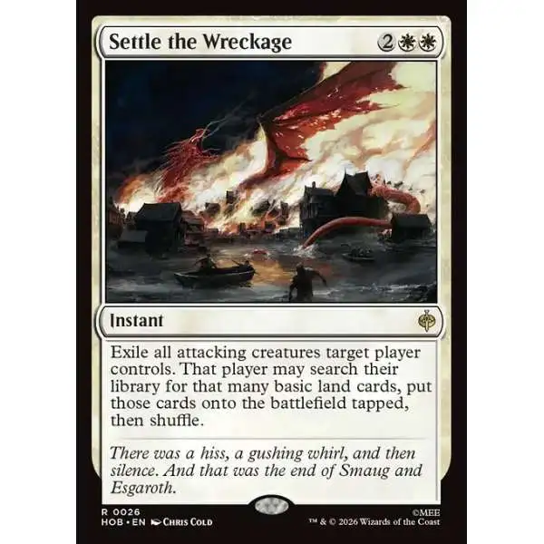 MtG The Hobbit Rare Settle the Wreckage #26