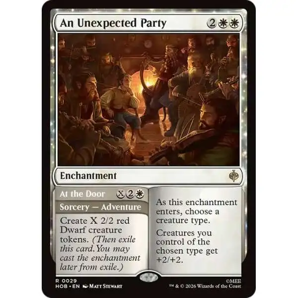 MtG The Hobbit Rare An Unexpected Party // At the Door #29