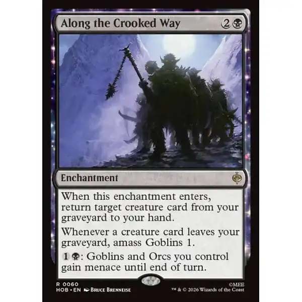 MtG The Hobbit Rare Along the Crooked Way #60