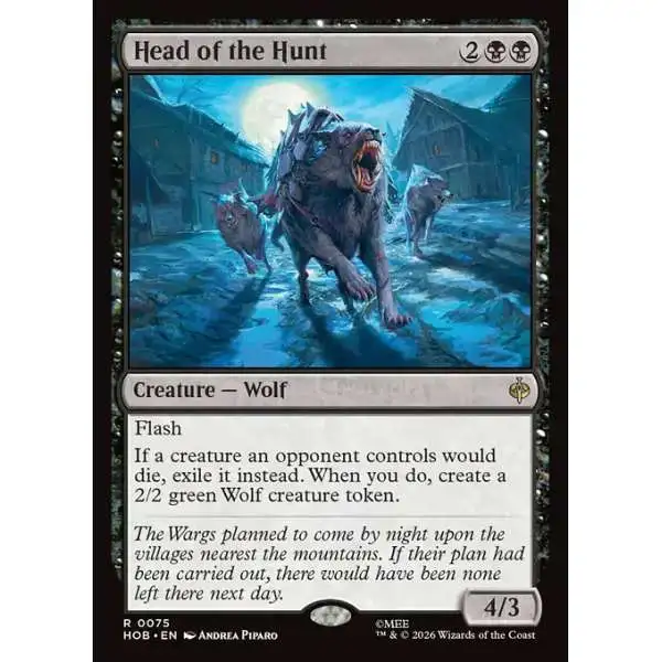 MtG The Hobbit Rare Head of the Hunt #75