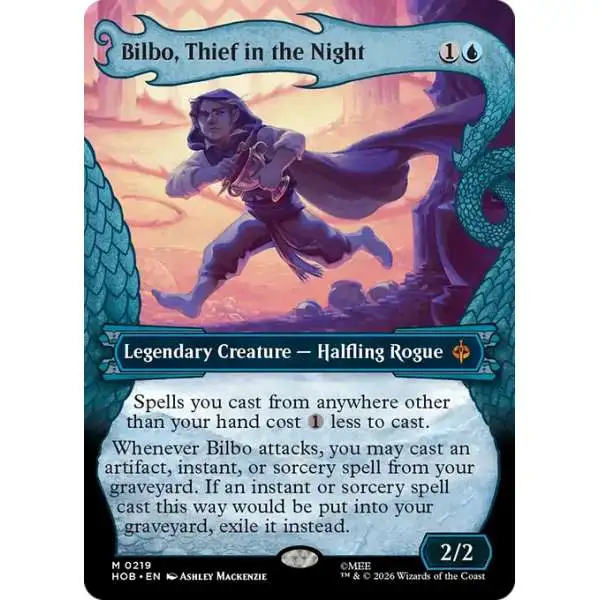 MtG The Hobbit Mythic Rare Bilbo, Thief in the Night #219 [Dragon Hoard Frame]