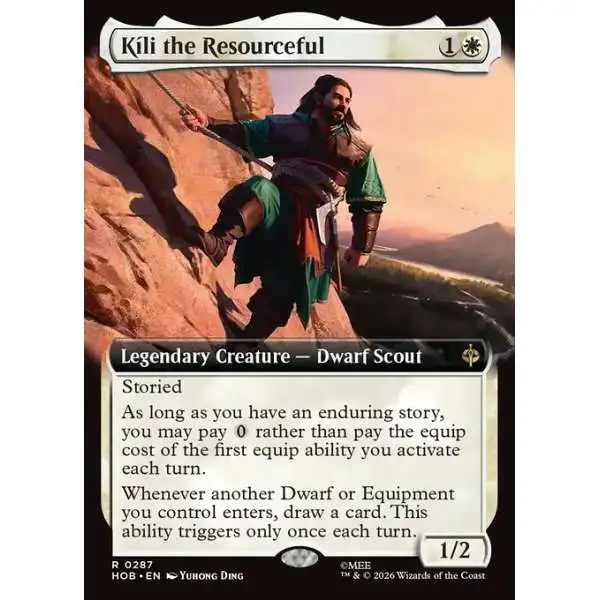 MtG The Hobbit Rare Kli the Resourceful #287 [Extended Art]