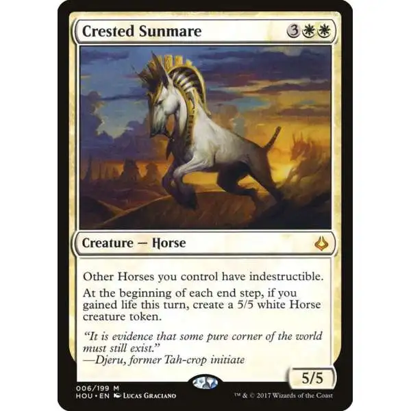 MtG Hour of Devastation Mythic Rare FOIL Crested Sunmare #6