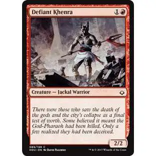 MtG Hour of Devastation Common Defiant Khenra #89